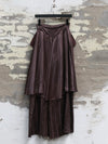 Mutedance 25 autumn and winter double layer large pocket skirt plant dyed high degree of handmade MD-MD25FW61-purple